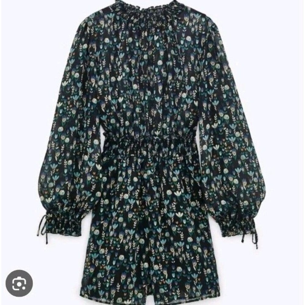 Zara Woman Floral Sleeveless Romper XS